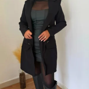 Sobretudo Alaska Lã Batida Monalisa Santana Store - Moda Feminina Betim Mg