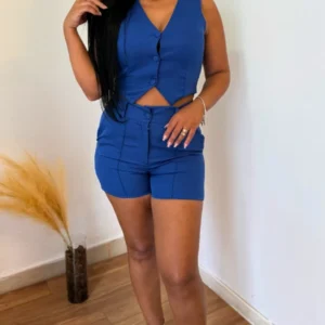 Conjunto Alfaiataria Colete e Short