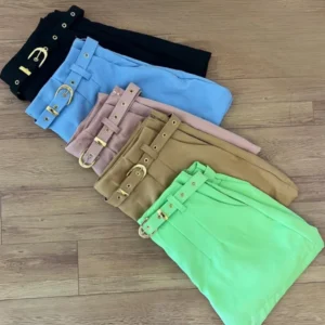 Short Alfaiataria com Cinto